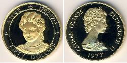 50 Dólar Islas Caimán Oro 