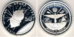 50 Dólar Islas Marshall Plata 