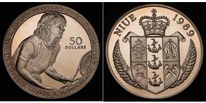 50 Dólar Niue Plata 