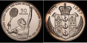 50 Dólar Niue Plata 
