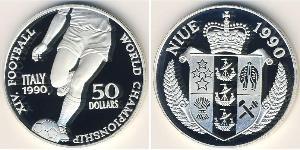 50 Dólar Niue Plata 