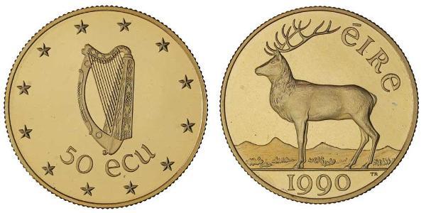 50 Ecu Irland (1922 - ) Gold 