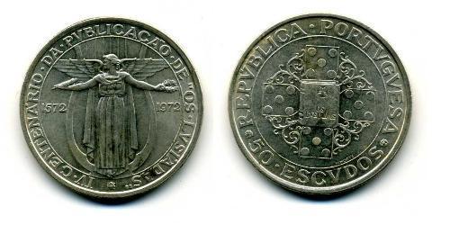 50 Escudo Estado Novo (Portugal) (1933 - 1974) Argent 