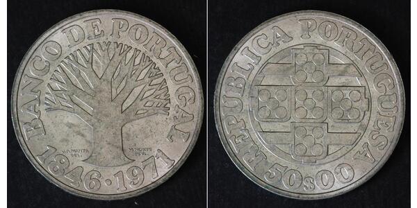 50 Escudo Estado Novo (Portugal) (1933 - 1974) Argent 