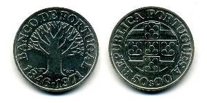 50 Escudo Estado Novo (Portogallo) (1933 - 1974) Argento 