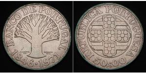 50 Escudo Estado Nuevo (Portugal) (1933 - 1974) Plata 