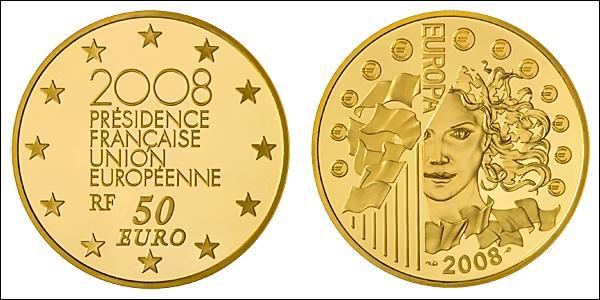 50 Euro French Fifth Republic (1958 - ) Gold 