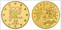 50 Euro Fünfte Französische Republik (1958 - ) Gold 
