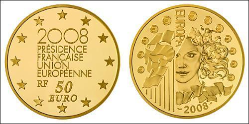 50 Euro 法蘭西第五共和國 金 