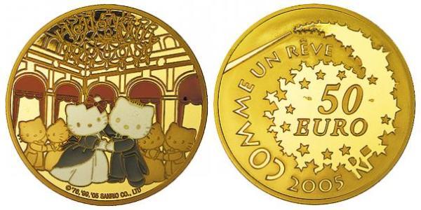 50 Euro 法蘭西第五共和國 金 