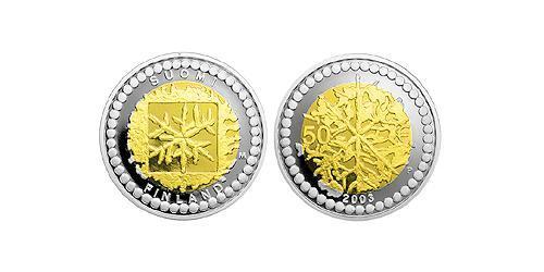 50 Euro 芬兰 銀/金 