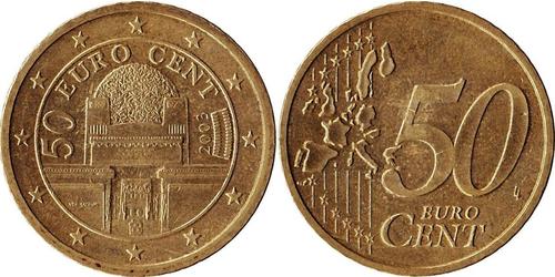 50 Eurocent Republic of Austria (1955 - ) Cobre 