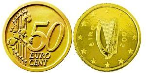 50 Eurocent Irlanda (1922 - ) Tin/Aluminio/Cobre/Zinc 