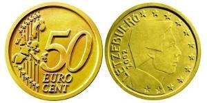 50 Eurocent Luxembourg Tin/Aluminium/Copper/Zinc 