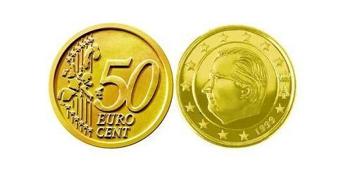 50 Eurocent Belgien Tin/Aluminium/Kupfer/Zink Albert II