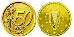 50 Eurocent Irlanda (1922 - ) Tin/Rame/Alluminio/Zinco 