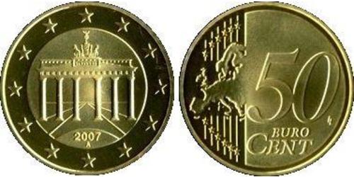 50 Eurocent 德国 Tin/铝/銅/Zinc 