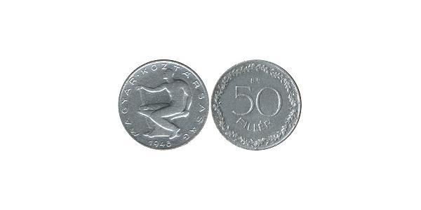 50 Filler Hongrie (1989 - ) Aluminium 