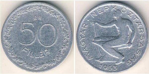 50 Filler Ungarn (1989 - ) Aluminium 