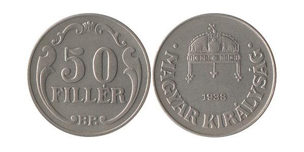 50 Filler Hungary (1989 - ) Copper/Nickel 