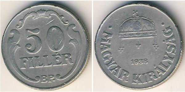 50 Filler Hungría (1989 - ) Níquel/Cobre 