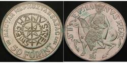 50 Forint Hongrie Argent 