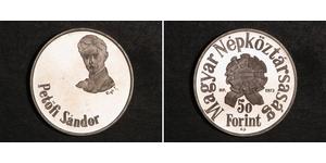 50 Forint Ungheria Argento 