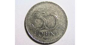 50 Forint Hungría (1989 - ) Níquel/Latón 