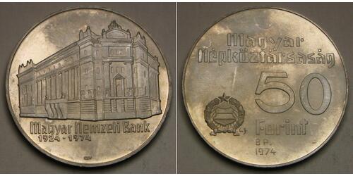50 Forint Ungarn Silber 