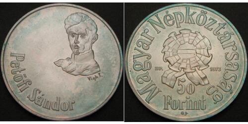 50 Forint Hungary Silver 