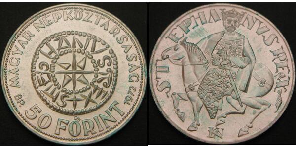 50 Forint Hungary Silver 