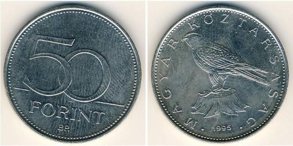 50 Forint 匈牙利 黃銅/镍 