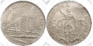 50 Franc Belgique Argent 