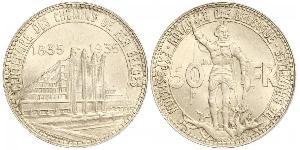 50 Franc Belgique Argent 