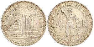 50 Franc Belgique Argent 