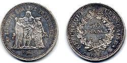 50 Franc Cinquième République (1958 - ) Argent 