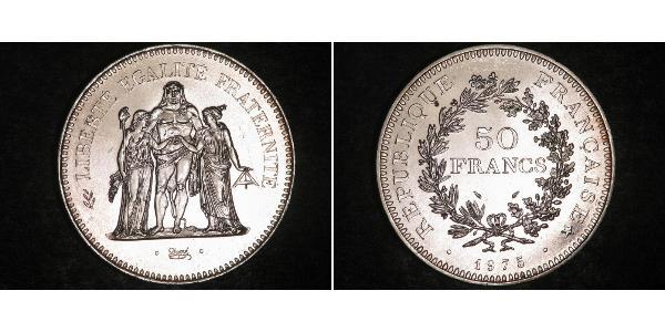 50 Franc Quinta Repubblica francese (1958 - ) Argento 