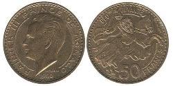 50 Franc Mónaco Bronce/Aluminio 