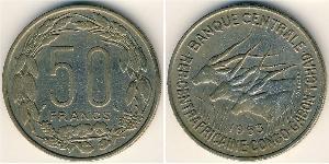 50 Franc République centrafricaine Cuivre/Nickel 