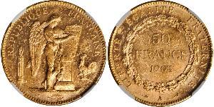 50 Franc Dritte Französische Republik (1870-1940)  Gold 