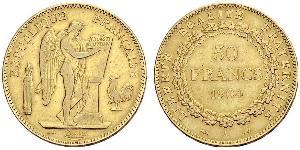 50 Franc Dritte Französische Republik (1870-1940)  Gold 