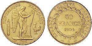 50 Franc Dritte Französische Republik (1870-1940)  Gold 