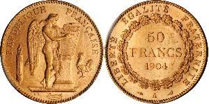 50 Franc Dritte Französische Republik (1870-1940)  Gold 