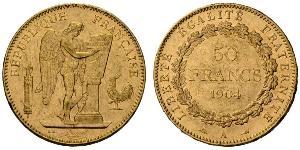 50 Franc French Third Republic (1870-1940)  Gold 