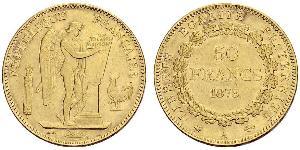 50 Franc French Third Republic (1870-1940)  Gold 