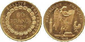 50 Franc French Third Republic (1870-1940)  Gold 