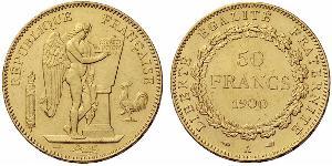 50 Franc French Third Republic (1870-1940)  Gold 