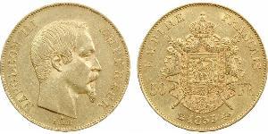 50 Franc Second French Empire (1852-1870) Gold Napoleon III (1808-1873)