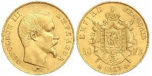50 Franc Second French Empire (1852-1870) Gold Napoleon III (1808-1873)