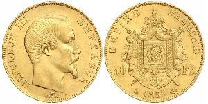 50 Franc Second French Empire (1852-1870) Gold Napoleon III (1808-1873)